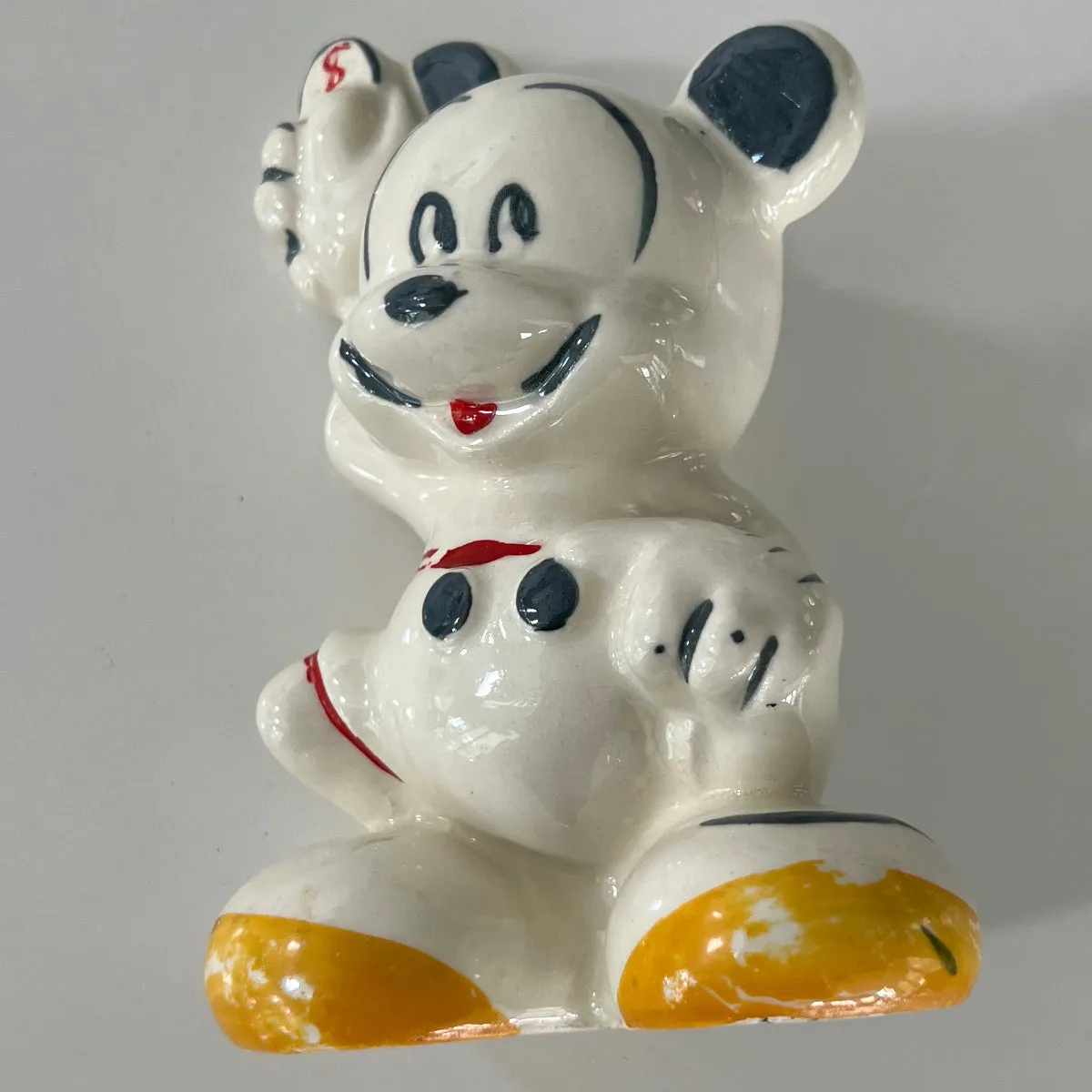 Rare VTG Mickey Mouse 1930-1950s Bank Figurine