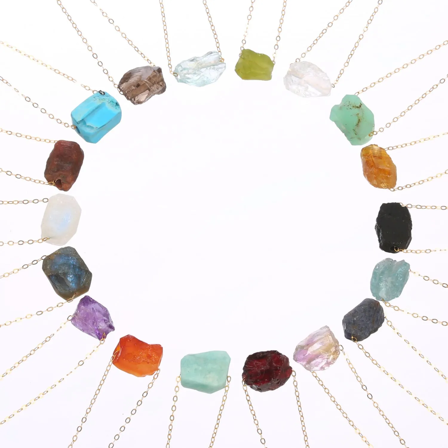 Raw Apatite Necklace, Dainty Gold Raw Birthstone Necklace, Rough Gemstone Pendant, Raw  Necklace, Raw Layered Pendant,  k Whimsigoth