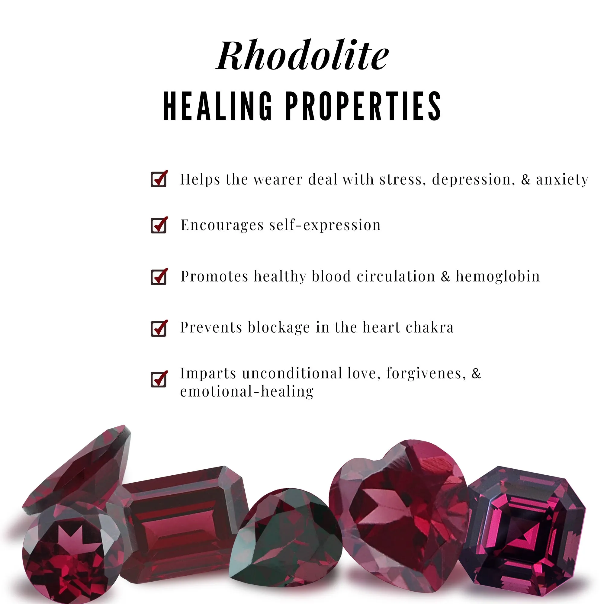 Real Rhodolite and Diamond Flower Ring with Bypass Shank