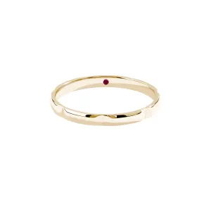Rectangular Linked Band in Gold