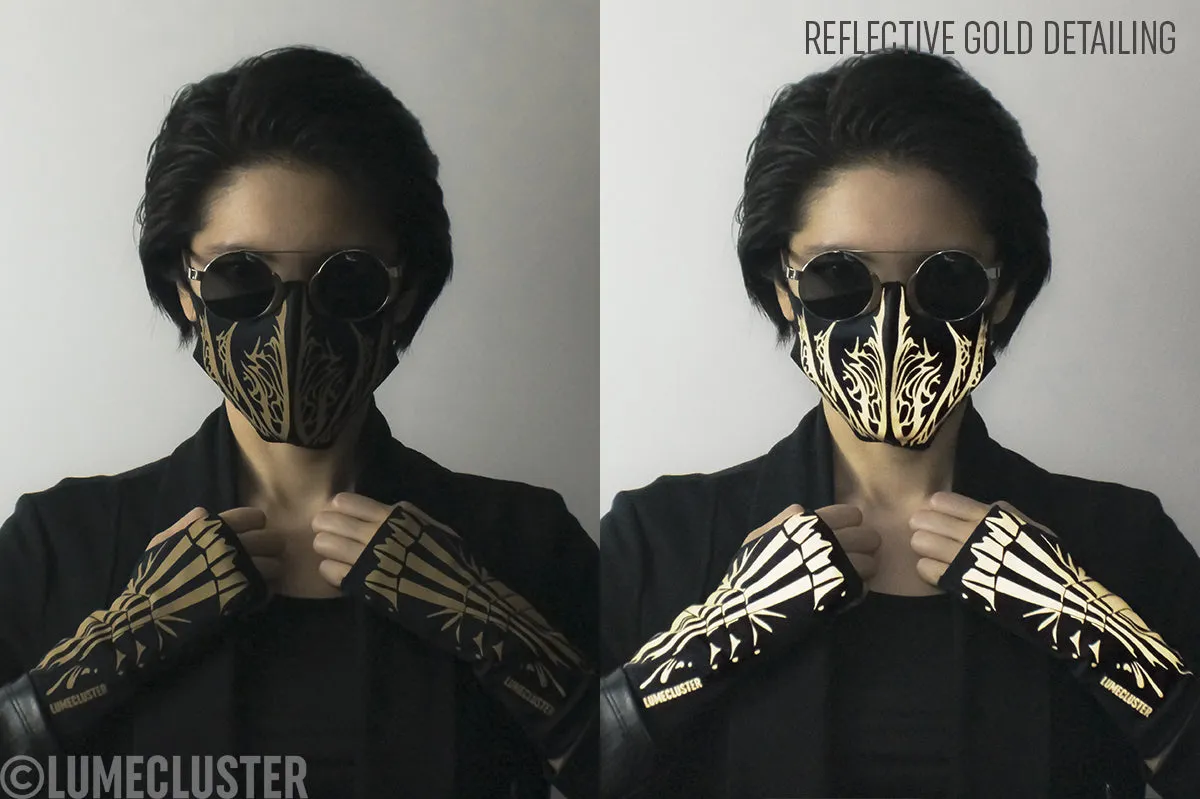 Reflective Phoenix Face Mask (Lumecluster ⨯ Wing & Weft)