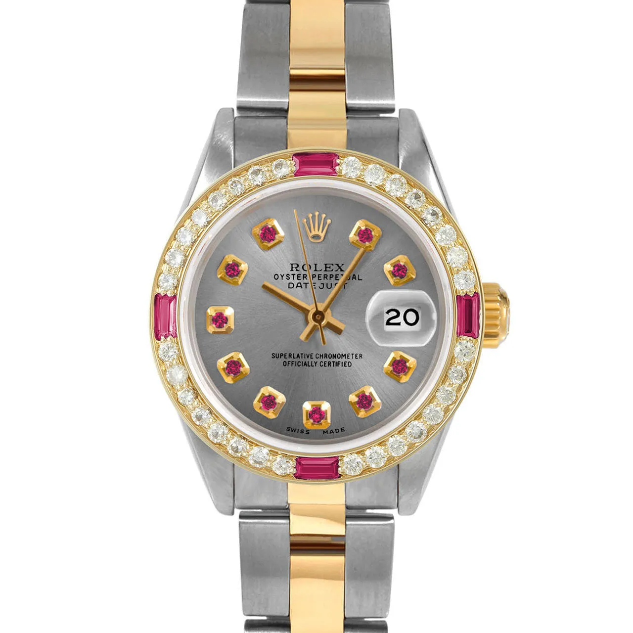Rolex Datejust 26mm | 69173-SLT-RBY-AM-4RBY-OYS