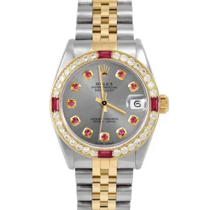 Rolex Datejust 31mm | 6827-TT-SLT-RBY-AM-4RBY-JBL