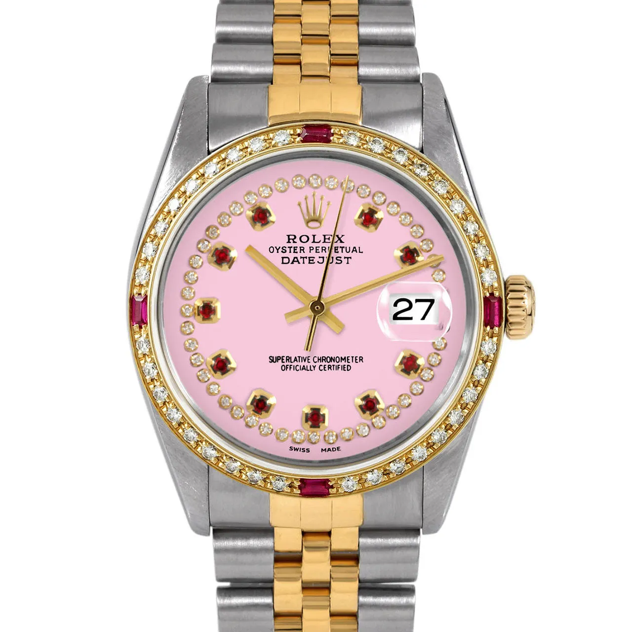 Rolex Datejust 36mm | 16013-PNK-STRR-4RBY-JBL