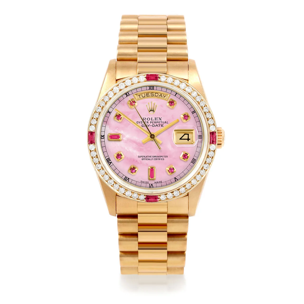 Rolex Day-Date 36mm | 18038-PMOP-RBY-AM-4RBY-PRS