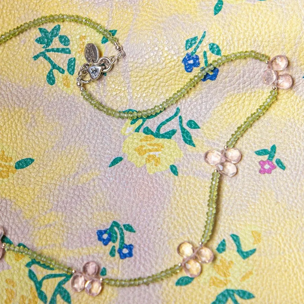 Rose Petal Peridot Signature Necklace