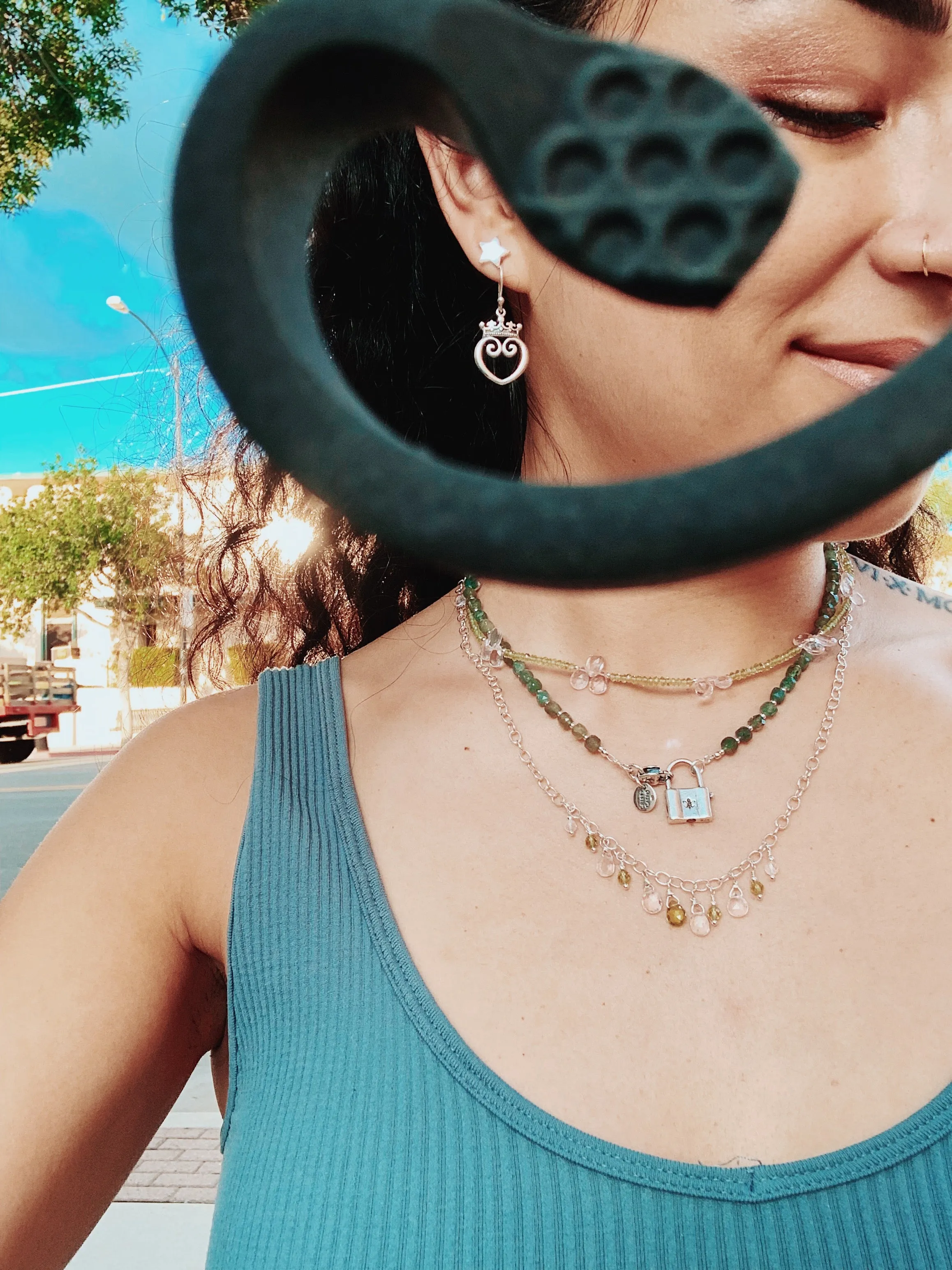 Rose Petal Peridot Signature Necklace