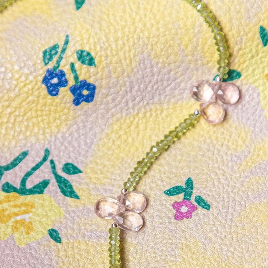 Rose Petal Peridot Signature Necklace