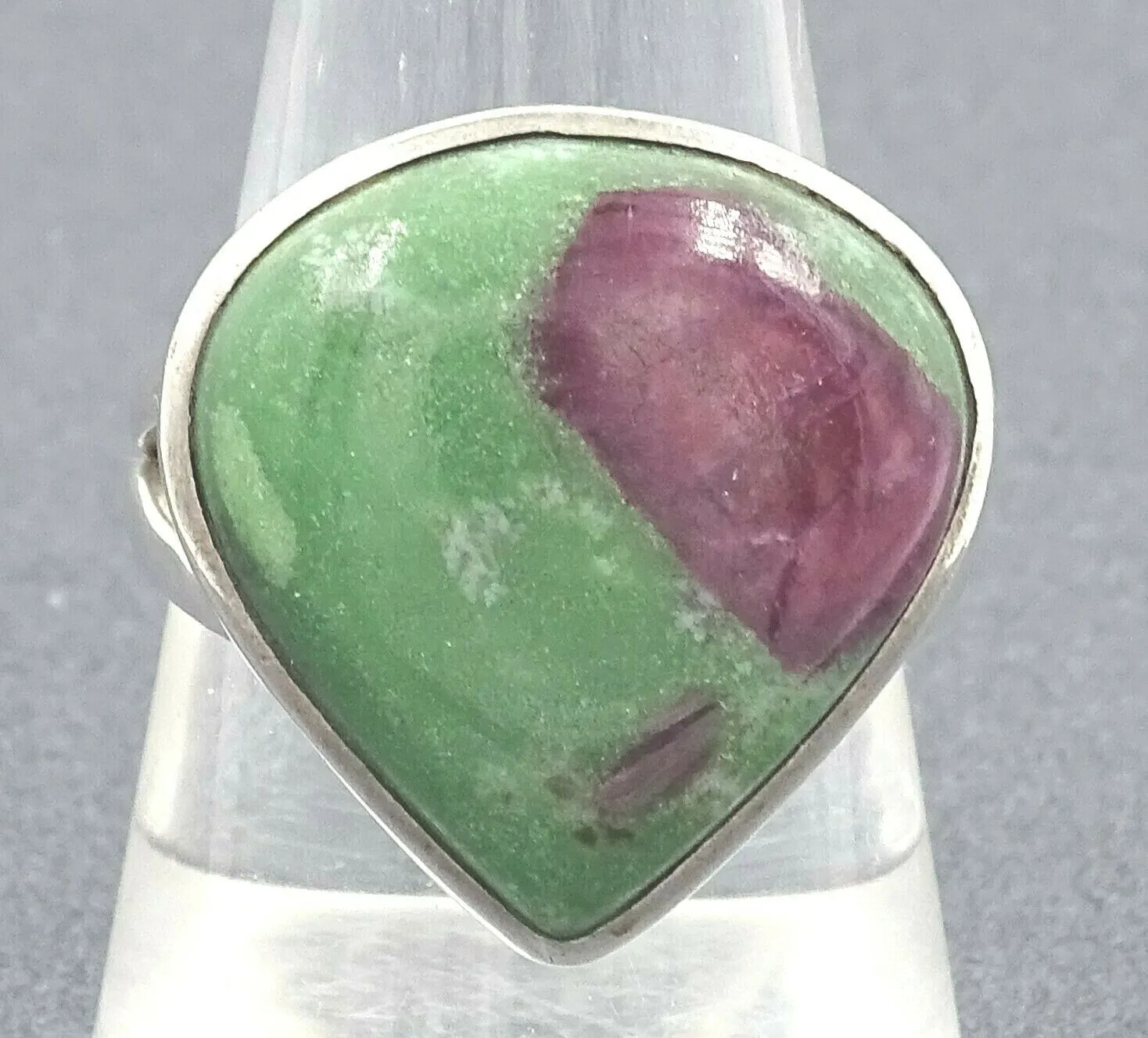 Ruby Zoisite Sterling Silver Ring