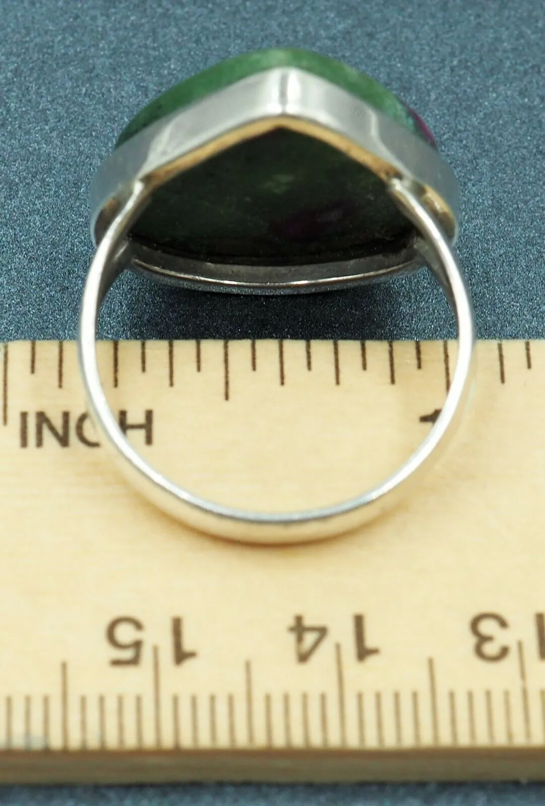 Ruby Zoisite Sterling Silver Ring
