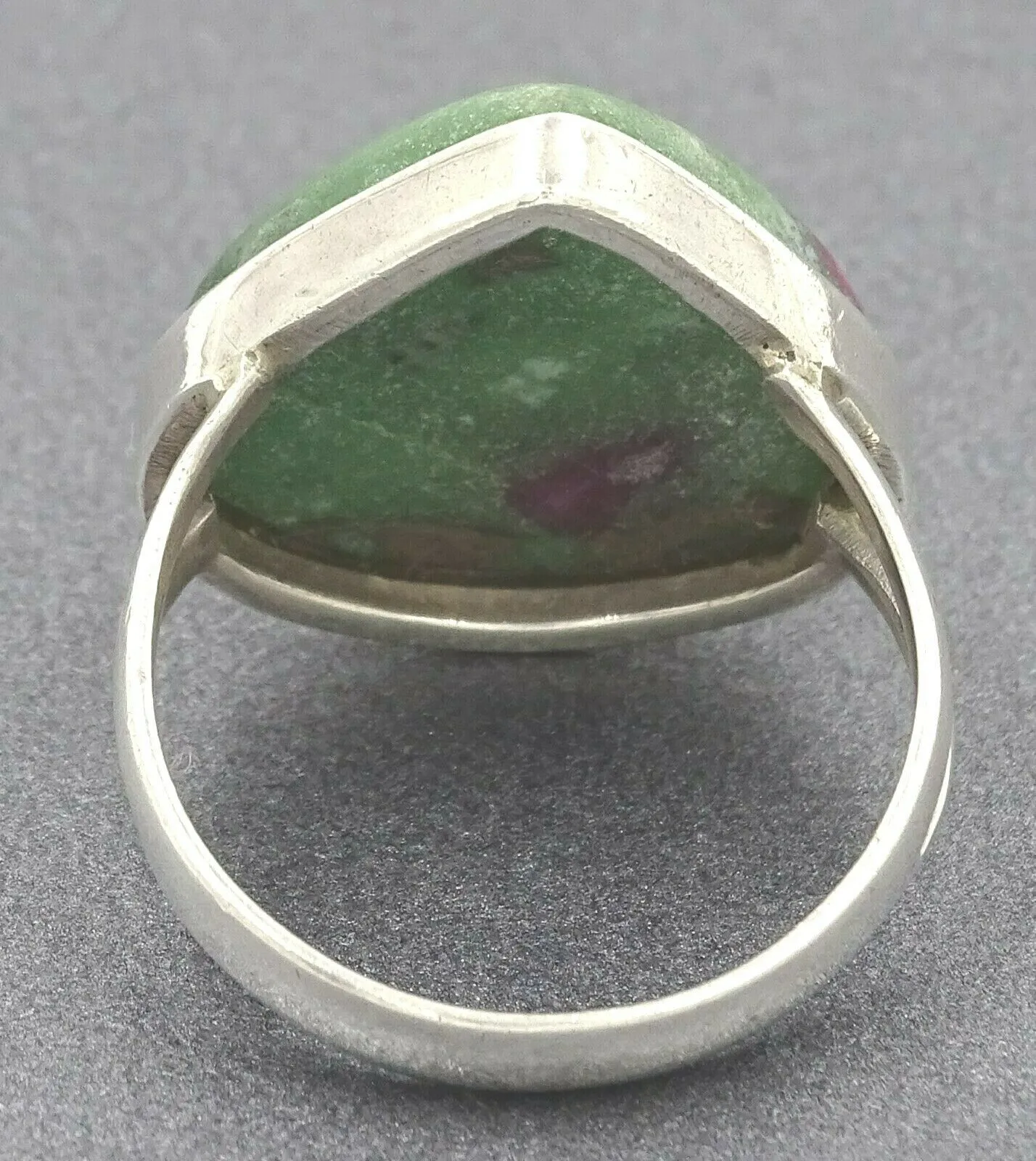 Ruby Zoisite Sterling Silver Ring