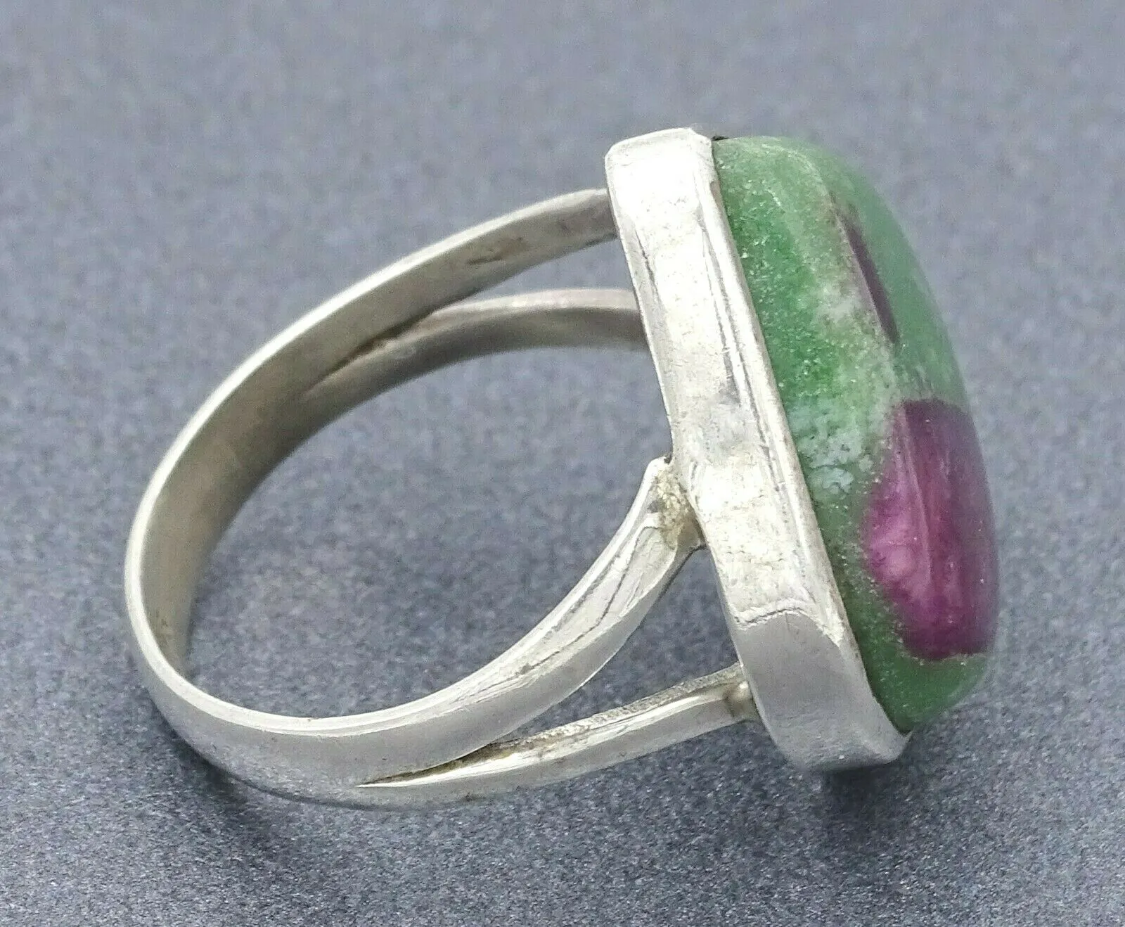 Ruby Zoisite Sterling Silver Ring