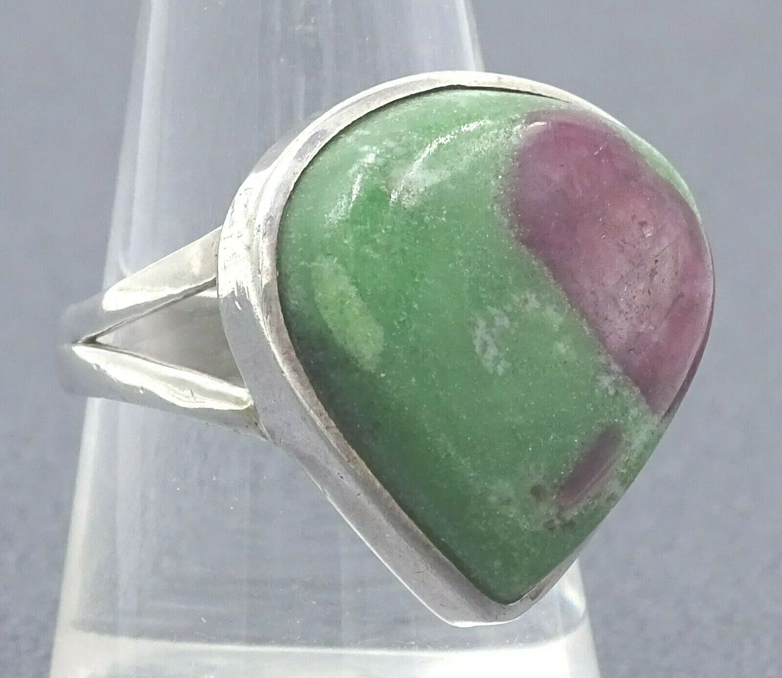 Ruby Zoisite Sterling Silver Ring