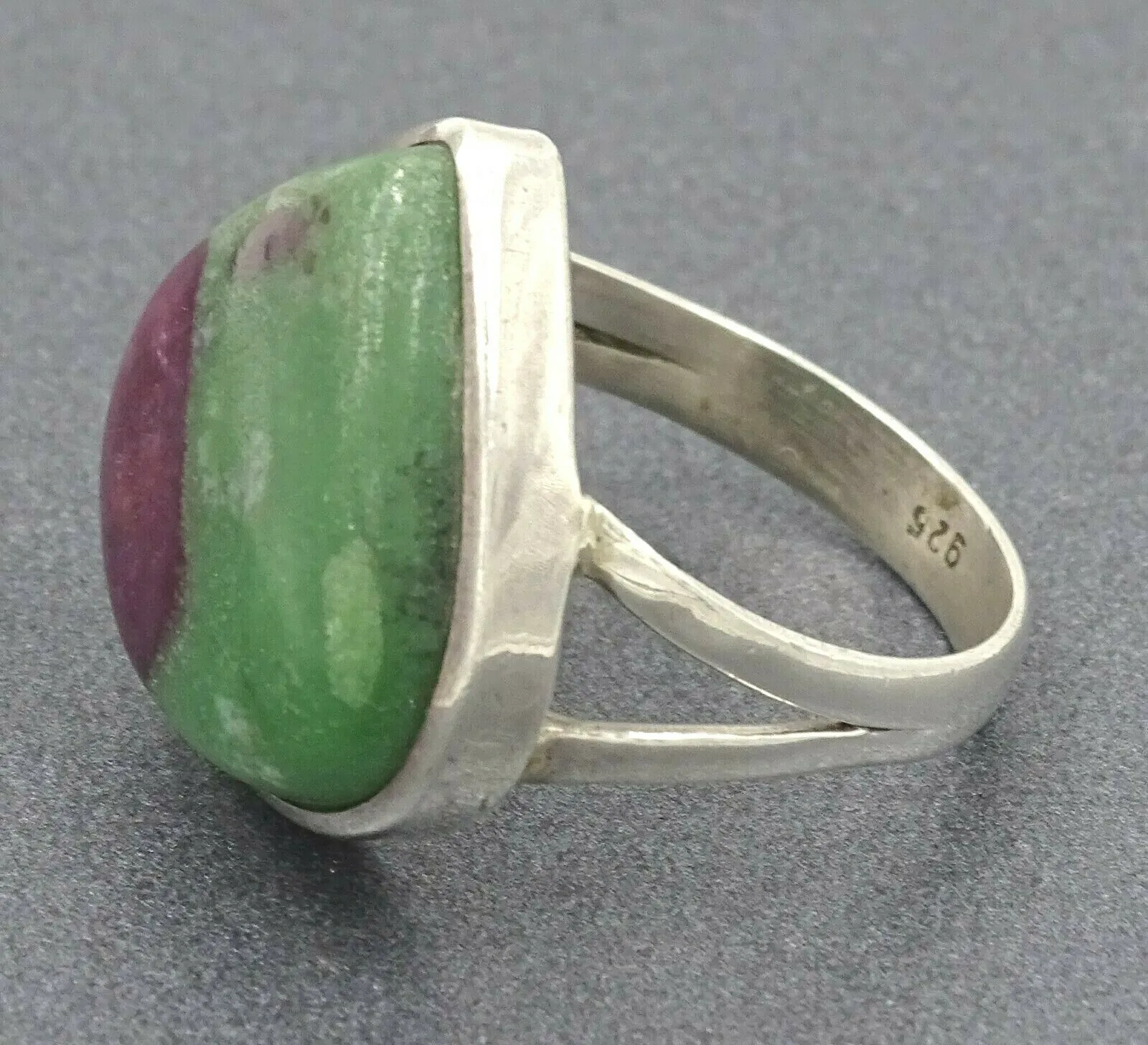 Ruby Zoisite Sterling Silver Ring