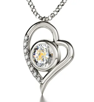Sagittarius Sign, 925 Sterling Silver Necklace, Swarovski