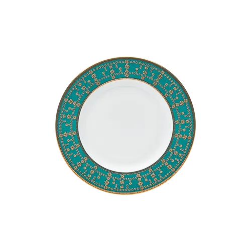Set of 2 Bread and Butter Plates Tiara black gold