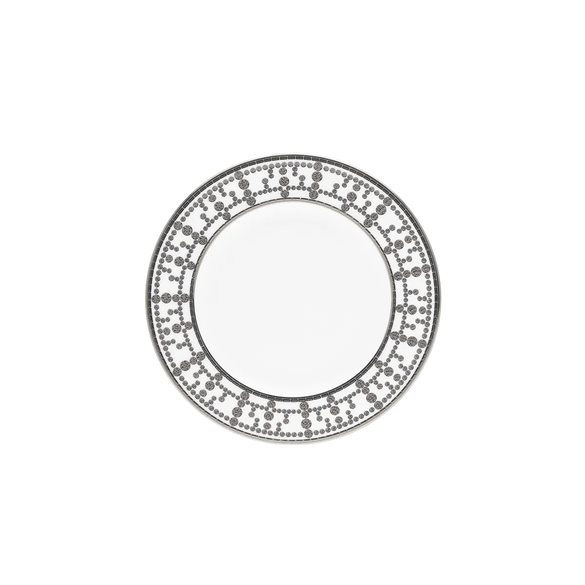 Set of 2 Bread and Butter Plates Tiara white platinum