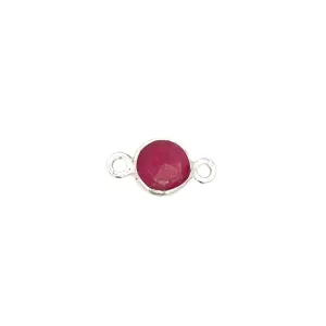 Small Round Channel Set Ruby Connector