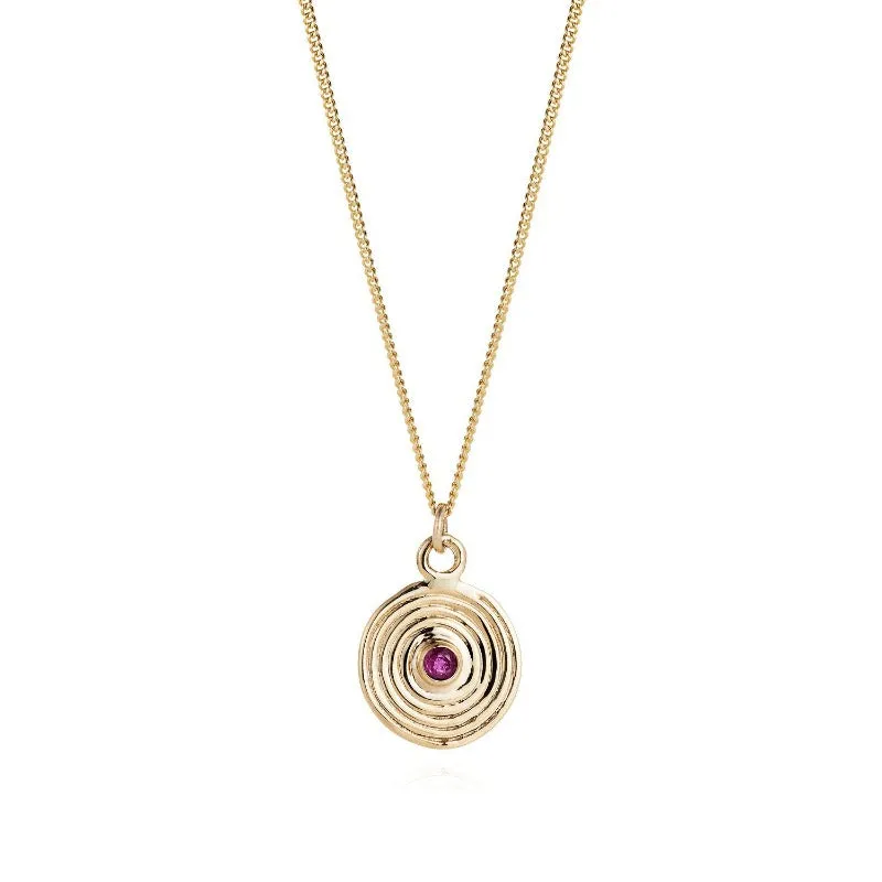Solid Gold Spiral Pendant by Joy Everley