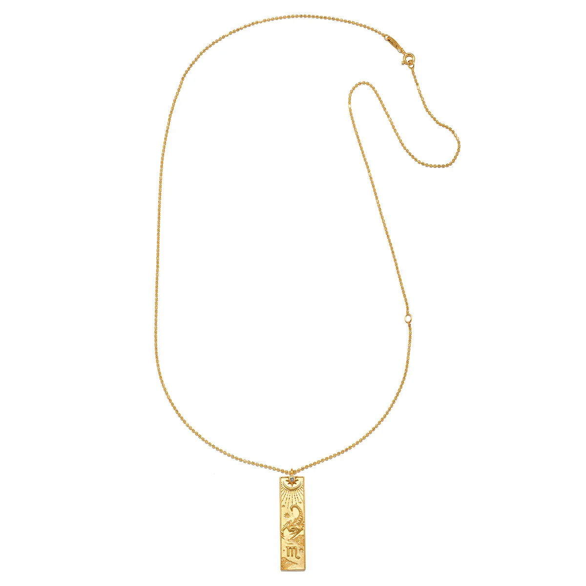 Story of Scorpio Zodiac Necklace
