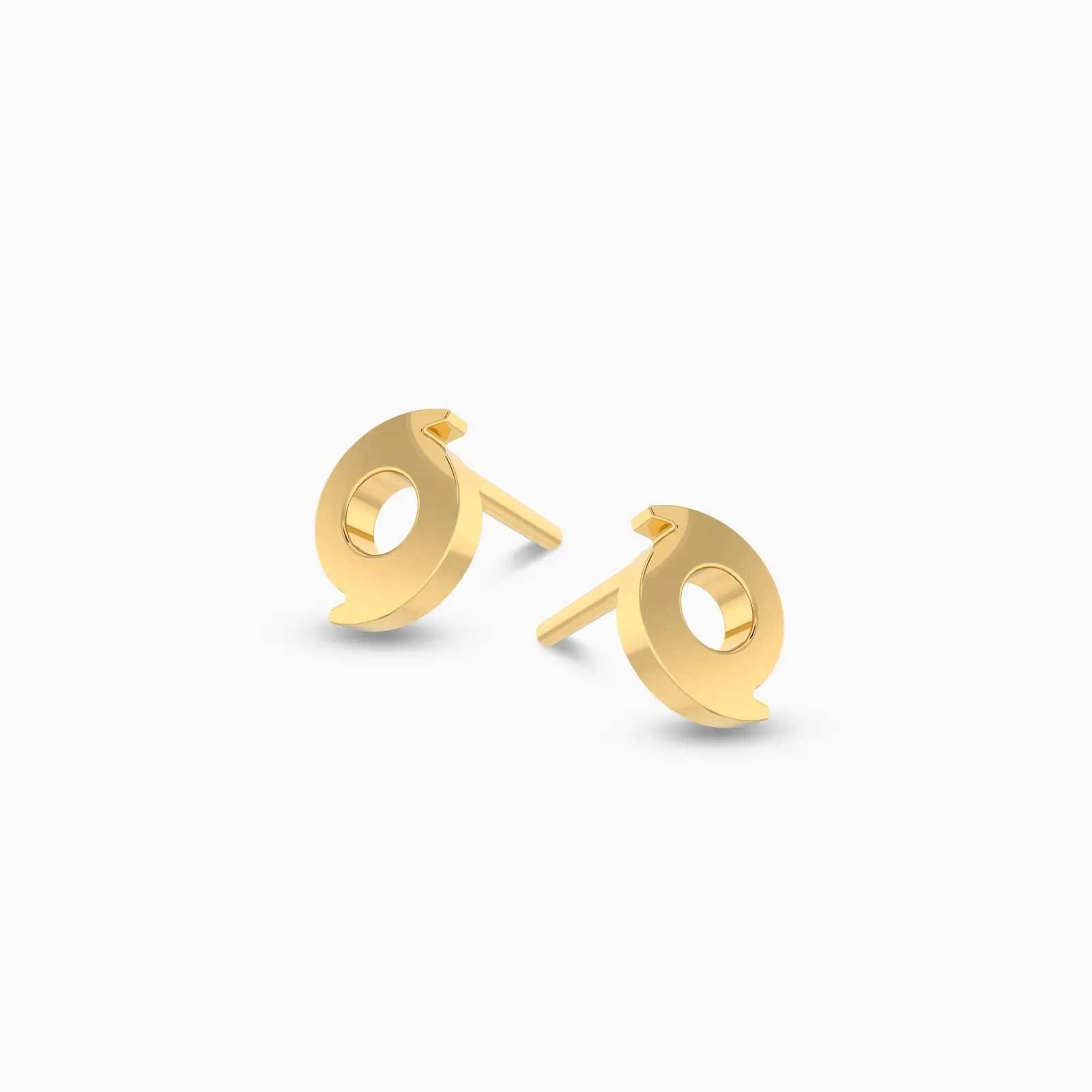 Swirl Spark Gold Earrings
