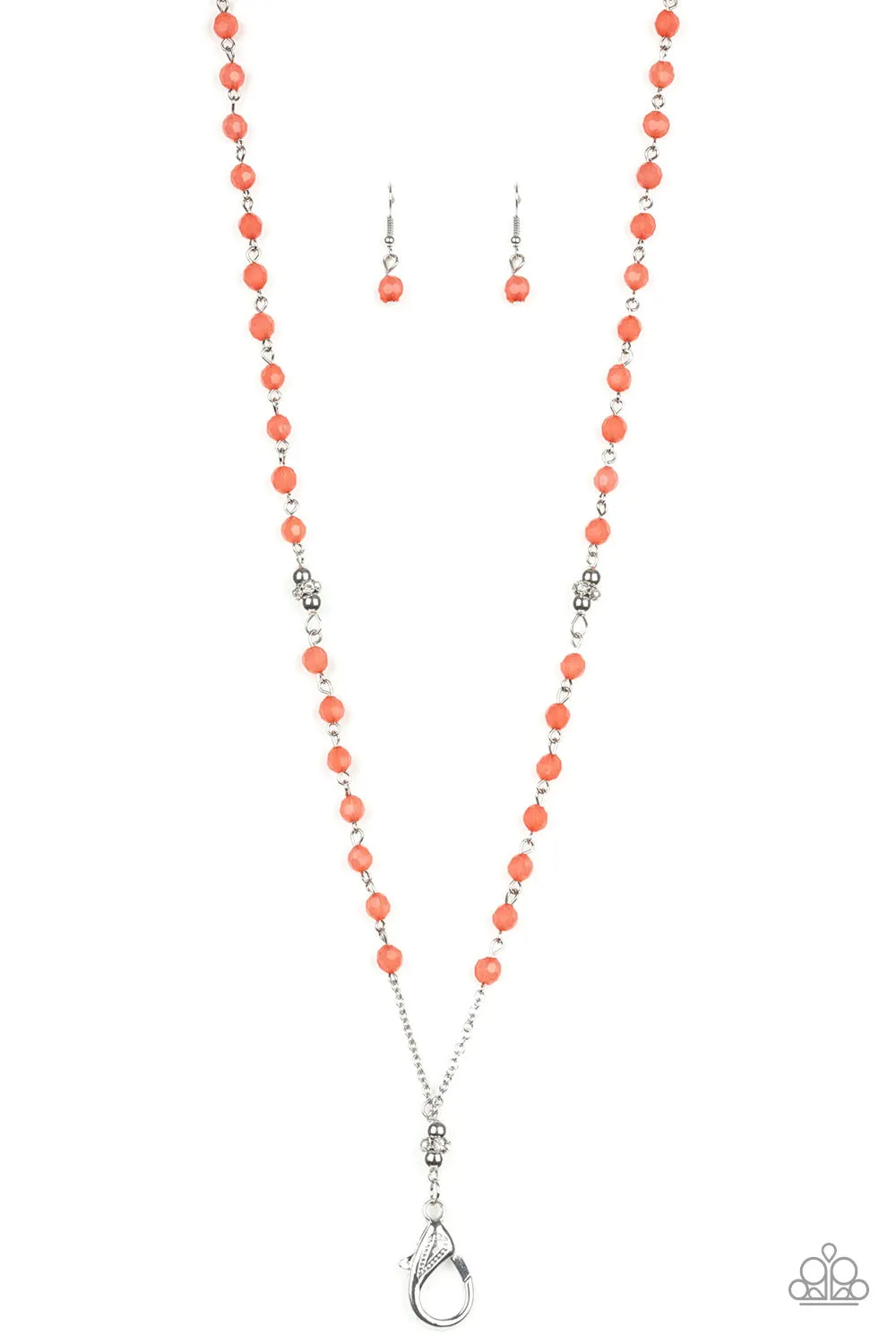 Tassel Takeover - Orange Lanyard Lanyard - Paparazzi Accessories