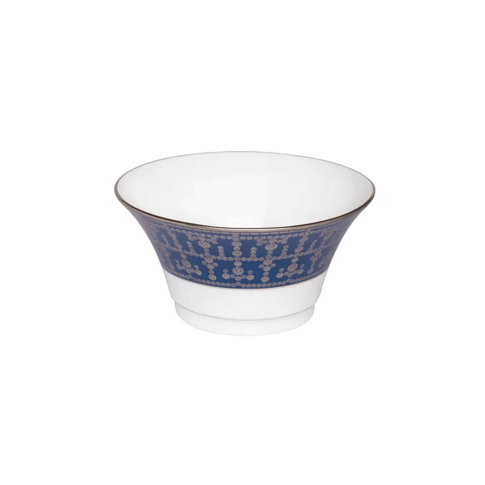 Tiara Prussian Blue & Platinum Cereal Bowl