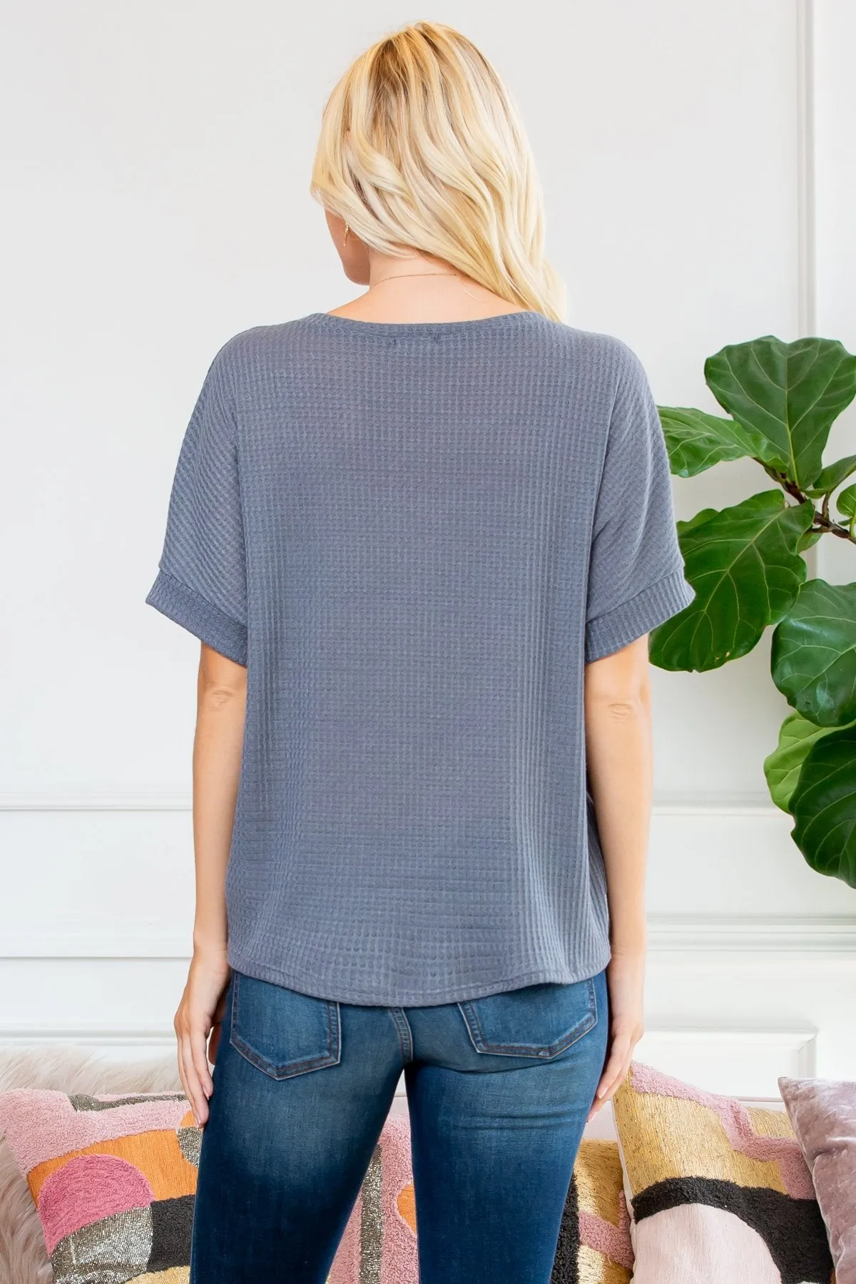 Twist Front Dolman Sleeve Top