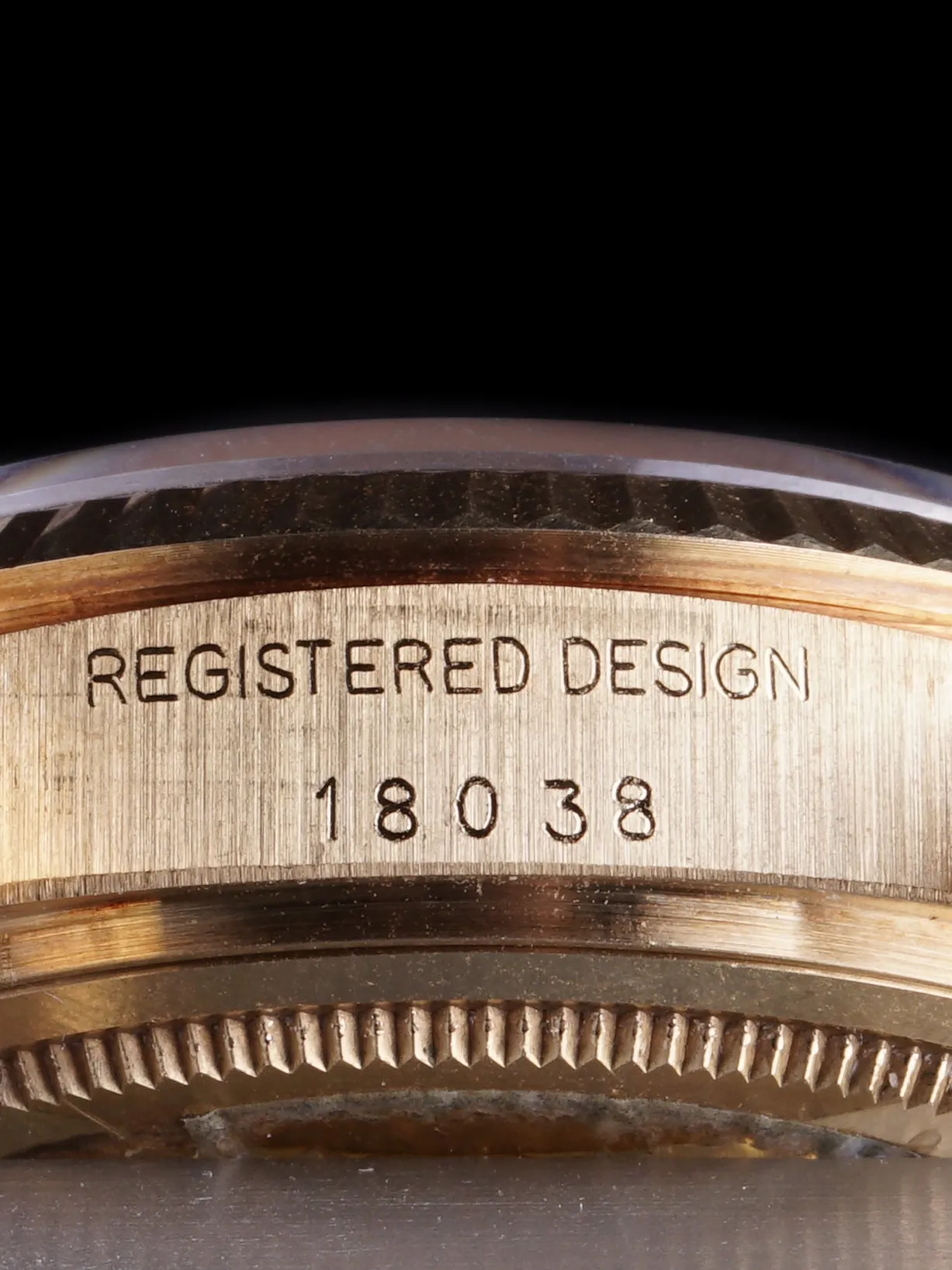 *Unpolished* 1978 Rolex Day-Date (Ref. 18038) 18k YG "Diamond String Dial"