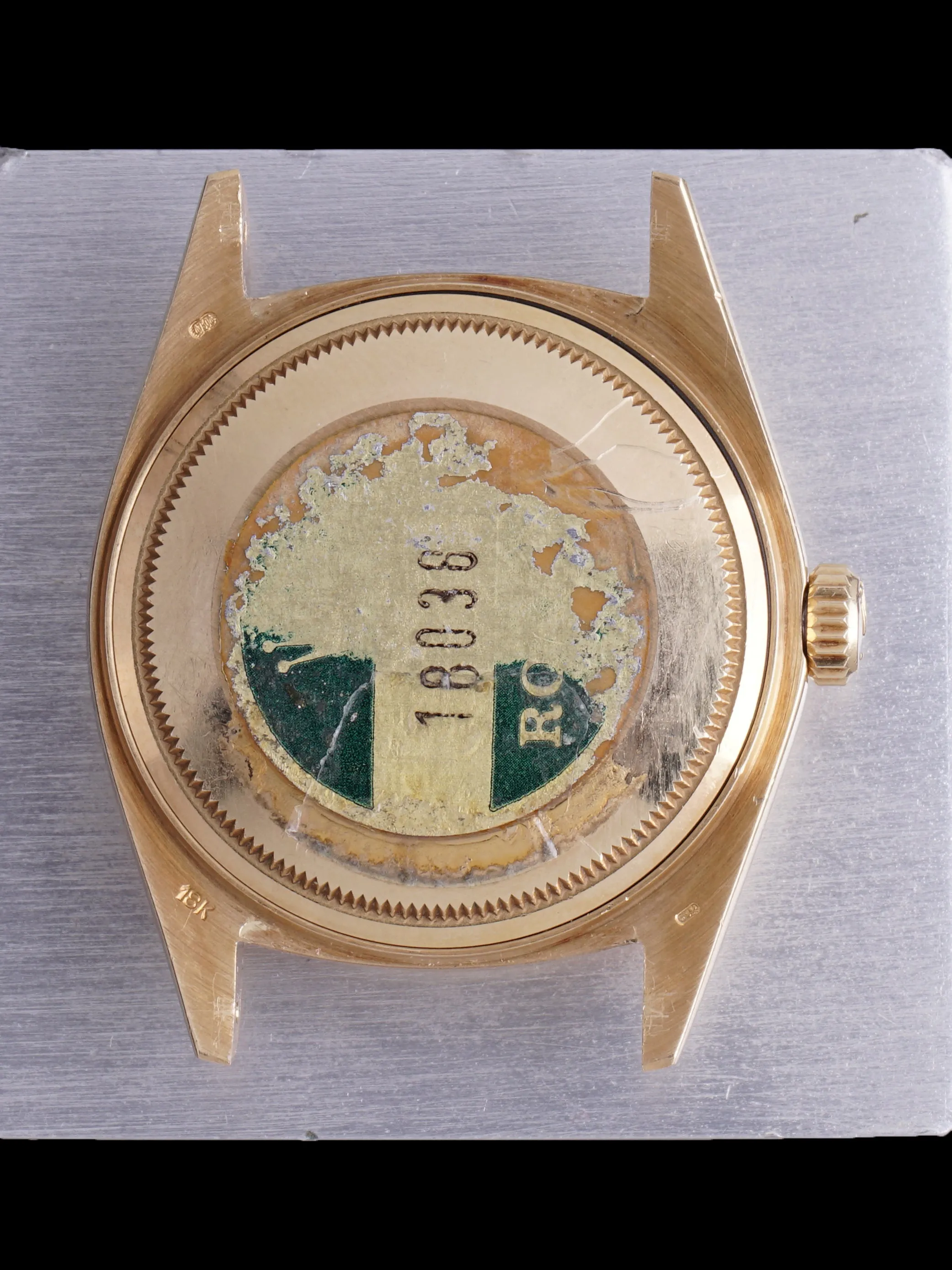 *Unpolished* 1978 Rolex Day-Date (Ref. 18038) 18k YG "Diamond String Dial"