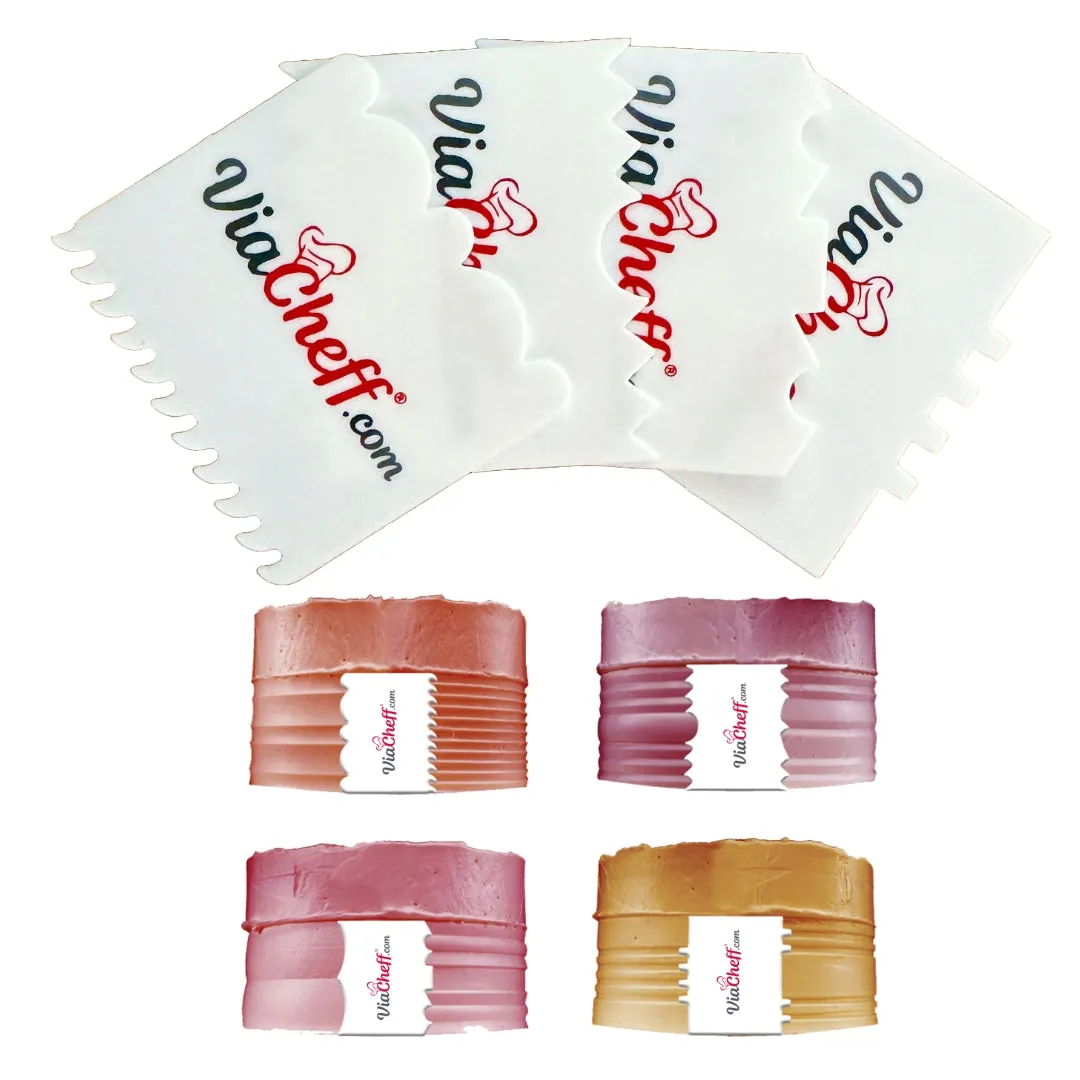 ViaCheff Decorative Mini Spatula Kit, Set of 4 (Model #02)