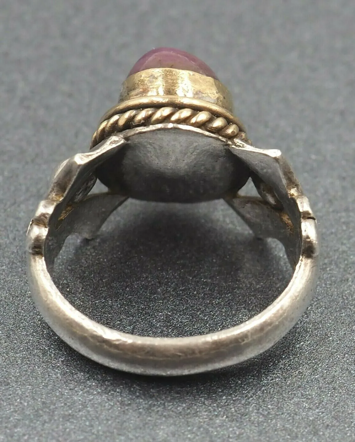 Vintage Sterling Silver Ruby Ring