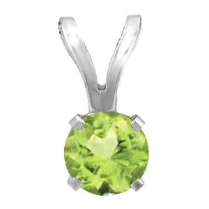 White Gold Peridot Pendant